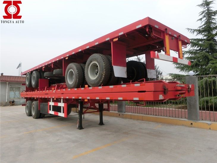 2axles plakana gultas puspiekabe