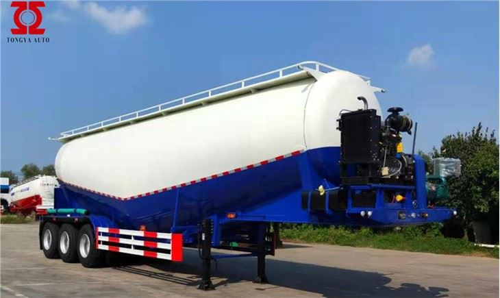 40m3 beztaras cementa tankkuģa puspiekabe