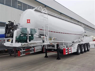 4 ass 50m3 lielapjoma cementa tankkuģis puspiekabe